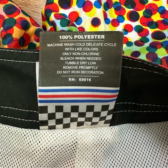 Mambo Australia Circle Colorful Design Swim Board Shorts Men Medium - Picture 6 of 6